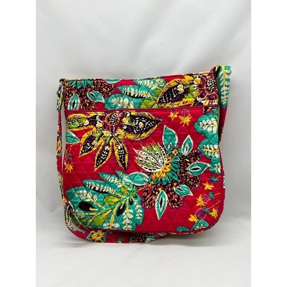Vera Bradley Hipster Crossbody Purse Rumba Triple Zip and matching Zip Id Wallet - Picture 2 of 8